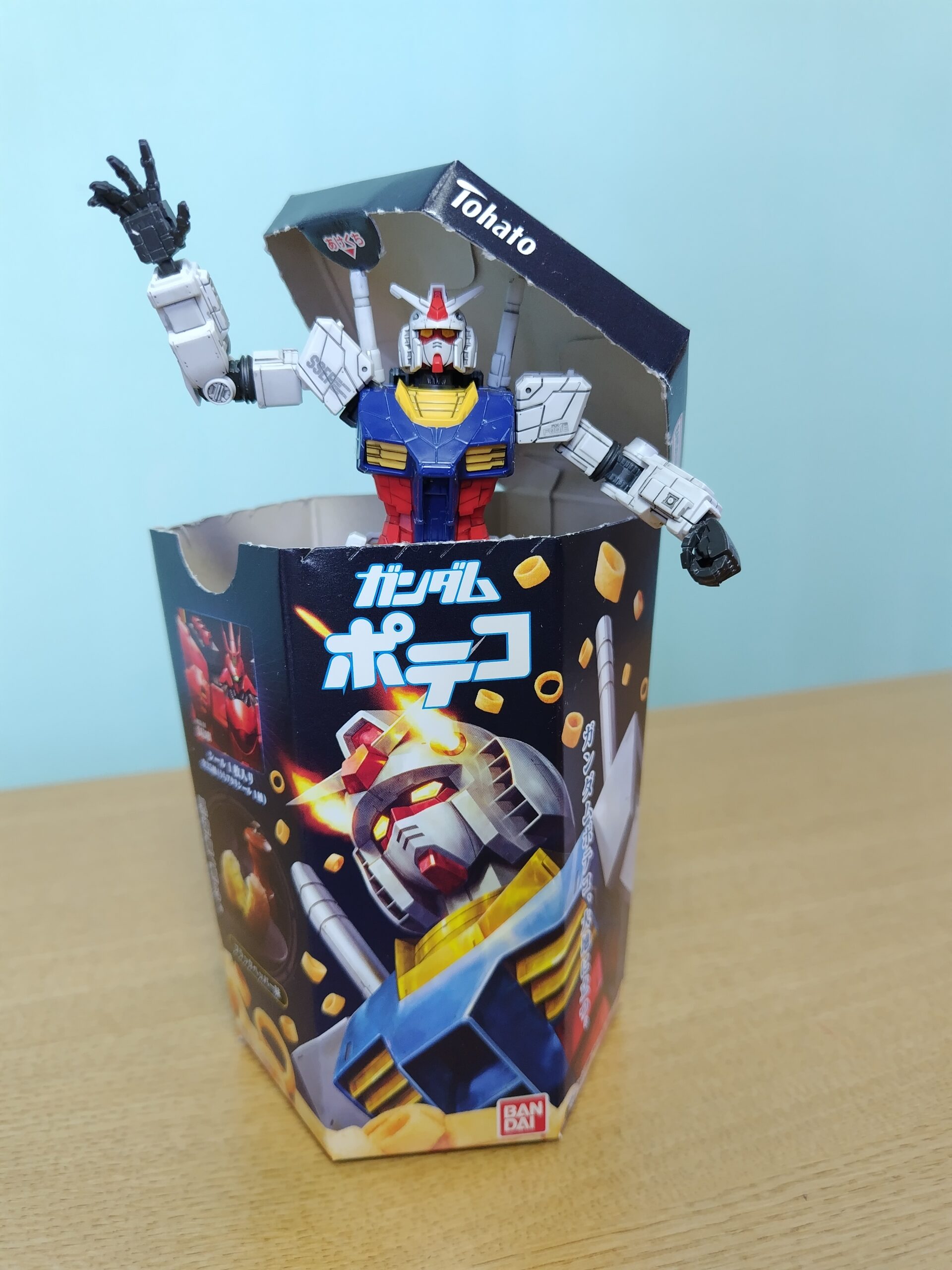 ガンプラとポテコのコラボ完成