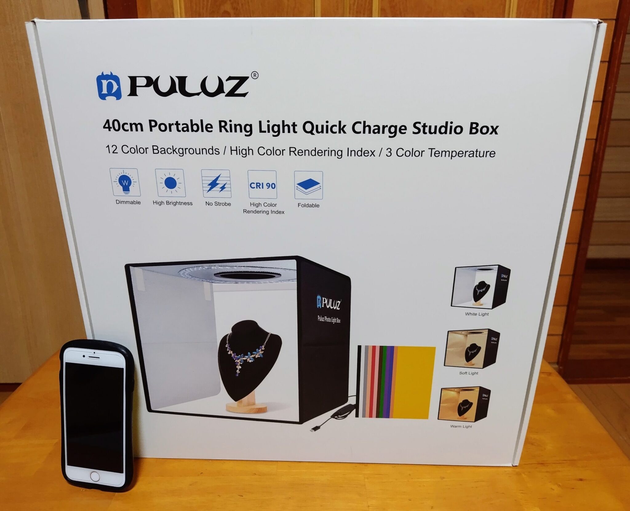 PULUZ撮影ボックス40cmレビュー｜商品撮影の仕上がりと使いやすさを